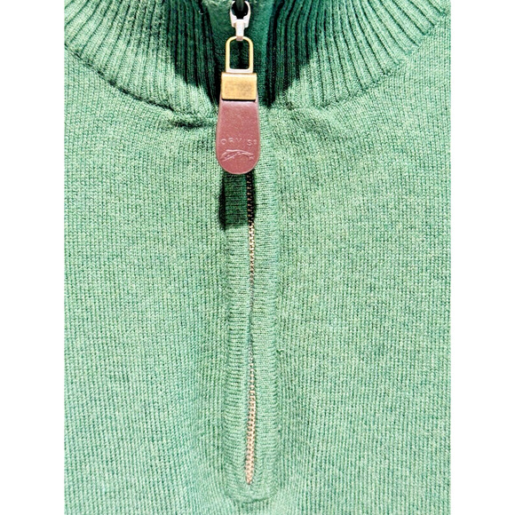 ORVIS MEN'S HALF ZIP SWEATER PULLOVER FOREST GREEN LIGHTWEIGHT XXL - Picture 6 of 7
